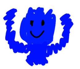 BLUE MAN!!! sticker #13846388