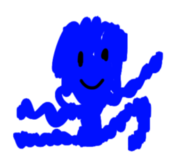 BLUE MAN!!! sticker #13846389