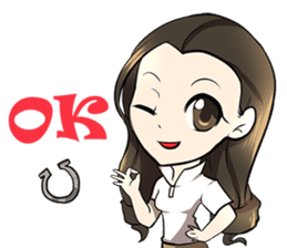 Singer Puifai & Haya the friesian horse sticker #13846391