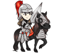 Singer Puifai & Haya the friesian horse sticker #13846402