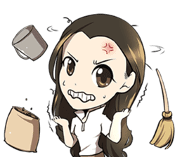 Singer Puifai & Haya the friesian horse sticker #13846413