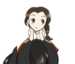 Singer Puifai & Haya the friesian horse sticker #13846428