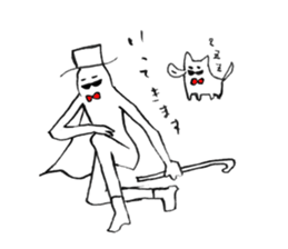 Beard uncle&Beard cat sticker #13846448