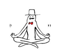 Beard uncle&Beard cat sticker #13846469