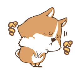 Corgi with dogs Sticker sticker #13847152