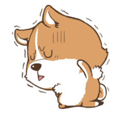 Corgi with dogs Sticker sticker #13847154