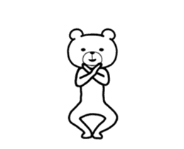 It moves! Dancing bear (overseas) sticker #13847448