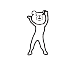 It moves! Dancing bear (overseas) sticker #13847452