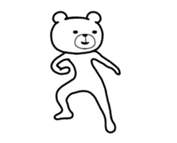 It moves! Dancing bear (overseas) sticker #13847453