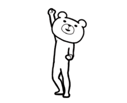 It moves! Dancing bear (overseas) sticker #13847454