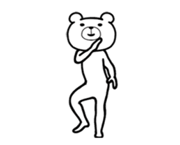 It moves! Dancing bear (overseas) sticker #13847461