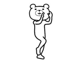 It moves! Dancing bear (overseas) sticker #13847463