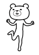 It moves! Dancing bear (overseas) sticker #13847468