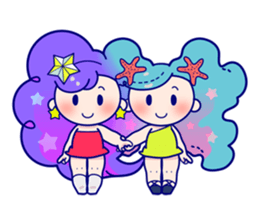 Two stars sticker #13847581