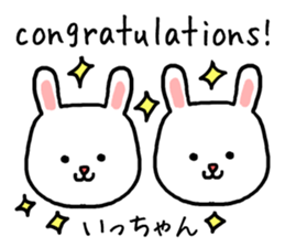 Ichan rabbit sticker #13847730