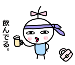 Small ribbon-chan 2 sticker #13848124