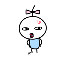 Small ribbon-chan 2 sticker #13848150