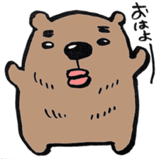 working bear`kumao` sticker #13849462