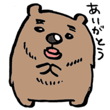 working bear`kumao` sticker #13849465