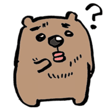 working bear`kumao` sticker #13849466