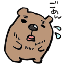 working bear`kumao` sticker #13849468