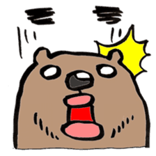 working bear`kumao` sticker #13849469