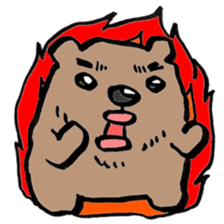 working bear`kumao` sticker #13849471