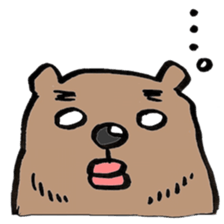 working bear`kumao` sticker #13849477