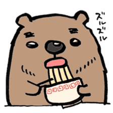 working bear`kumao` sticker #13849480