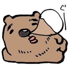 working bear`kumao` sticker #13849481