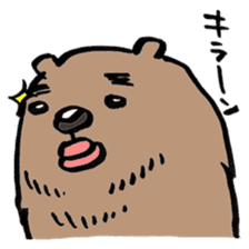 working bear`kumao` sticker #13849482