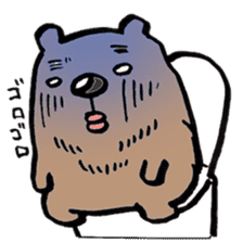 working bear`kumao` sticker #13849484