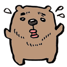 working bear`kumao` sticker #13849486