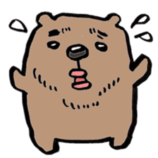 working bear`kumao` sticker #13849486