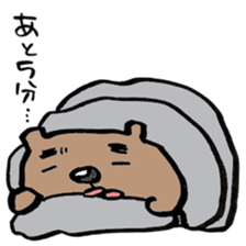 working bear`kumao` sticker #13849497