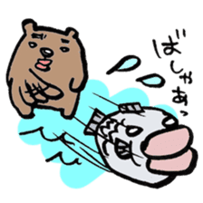 working bear`kumao` sticker #13849498