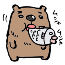 working bear`kumao` sticker #13849499