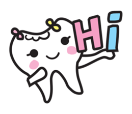cute kawaii tooth sticker #13849838