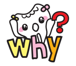 cute kawaii tooth sticker #13849848