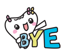 cute kawaii tooth sticker #13849851