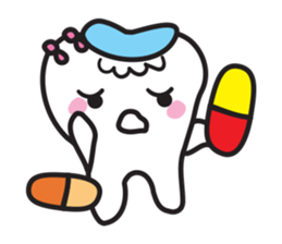 cute kawaii tooth sticker #13849853