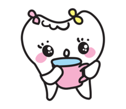cute kawaii tooth sticker #13849858