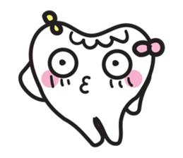 cute kawaii tooth sticker #13849859