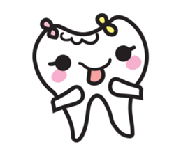 cute kawaii tooth sticker #13849861