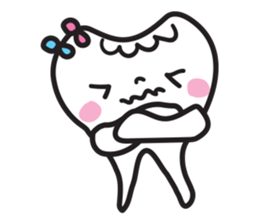 cute kawaii tooth sticker #13849863