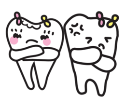 cute kawaii tooth sticker #13849864