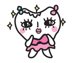cute kawaii tooth sticker #13849866