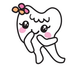 cute kawaii tooth sticker #13849867