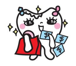 cute kawaii tooth sticker #13849868