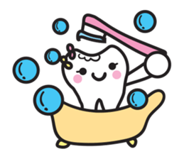 cute kawaii tooth sticker #13849869